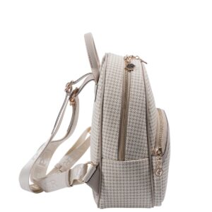 Дамска бежова раница от еко кожа SP945 модерна дамска раница