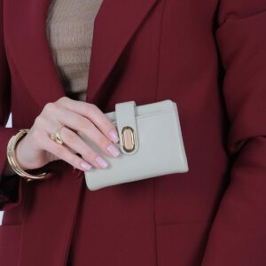 Дамски кожен портфейл Silver & Polo SP1199 с цип – бежов цвят