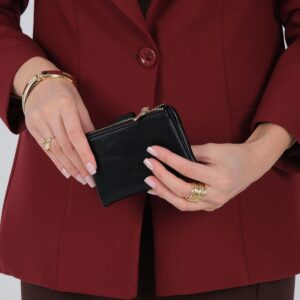 Дамски кожен портфейл Silver & Polo SP1199 с цип – червен цвят