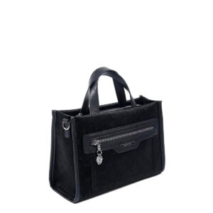 Дамска чанта Silver & Polo SP1271 черна с къса дръжка и дълга презрамка