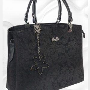 Луксозна дамска чанта Vedis 3470 черна – елегантна дамска чанта с метални детайли