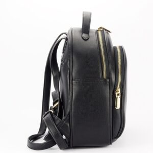 Дамска раница Diana&Co черна от еко кожа – елегантна малка раница за ежедневието