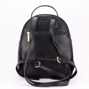 Дамска раница Diana&Co черна от еко кожа – елегантна малка раница за ежедневието