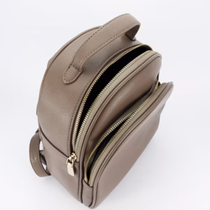 Дамска раница Diana&Co taupe от еко кожа – елегантна малка раница за ежедневието