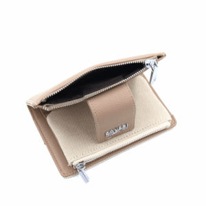 дамско портмоне Coveri Collection бежово еко кожа компактно