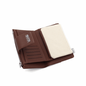 Дамско портмоне Coveri Collection бежовотъмно кафяво 3 дамско портмоне Coveri Collection бежово еко кожа компактно