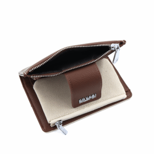 Дамско портмоне Coveri Collection бежовотъмно кафяво 5 дамско портмоне Coveri Collection бежово еко кожа компактно