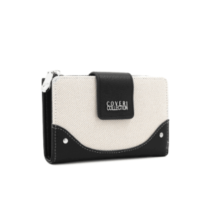 дамско портмоне Coveri Collection бежово еко кожа компактно