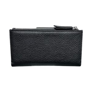 Дамско портмоне Eslee от естествена кожа в черен цвят – елегантен дамски аксесоар