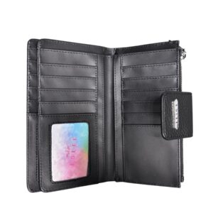 Дамско портмоне Eslee от естествена кожа в черен цвят – елегантен дамски аксесоар