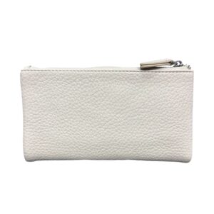 Дамско портмоне Eslee екрю от еко кожа с отделения за карти, банкноти и монети