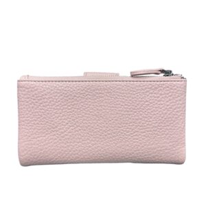 Дамско кожено портмоне Esleee пепел от рози от естествена кожа с отделения за карти, банкноти и монети