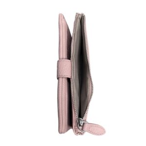 Дамско портмоне Eslee пепел от рози от еко кожа с отделения за карти, банкноти и монети