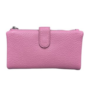 Дамско портмоне Eslee фуксия от еко кожа с отделения за карти, банкноти и монети