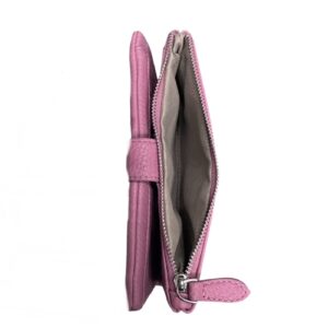 Дамско портмоне Eslee фуксия от еко кожа с отделения за карти, банкноти и монети