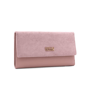 луксозно дамско портмоне Coveri Collection пепел от рози елегантно портмоне за жени