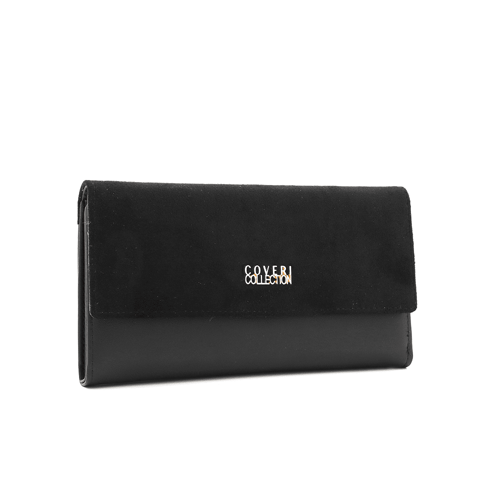 Луксозно дамско портмоне Coveri Collection 1 луксозно дамско портмоне Coveri Collection черно елегантно портмоне за жени
