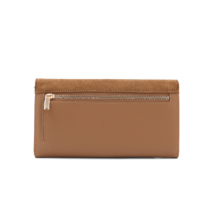 луксозно дамско портмоне Coveri Collection керемидено кафяво елегантно портмоне за жени