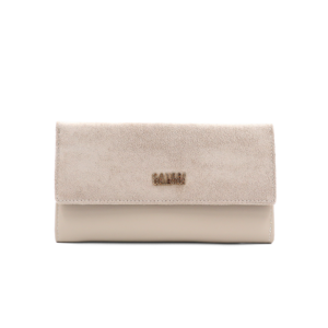 луксозно дамско портмоне Coveri Collection бежово елегантно портмоне за жени