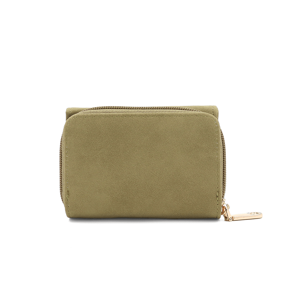 Малко дамско портмоне Coveri Collection 2 малко дамско портмоне Coveri Collection зелено компактно портмоне за жени