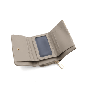 малко дамско портмоне Coveri Collection визон компактно портмоне за жени