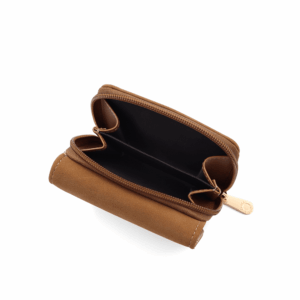 Малко дамско портмоне Coveri Collection 4 малко дамско портмоне Coveri Collection керемидено кафяво компактно портмоне за жени