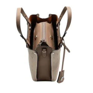 Дамска чанта Bej Latte Silver & Polo SP975 елегантна дамска чанта с къси дръжки