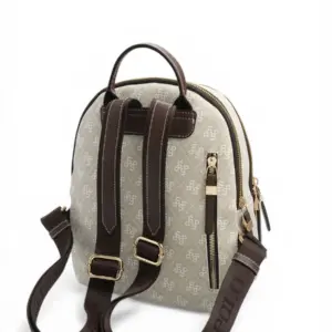 Дамска раница Silver & Polo SP1265 в светъл цвят с елегантен дизайн и златисти детайли