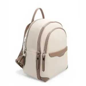 Дамска раница Silver & Polo SP1265 в светъл цвят с елегантен дизайн и златисти детайли