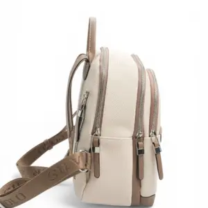 Дамска раница Silver & Polo SP1265 в светъл цвят с елегантен дизайн и златисти детайли