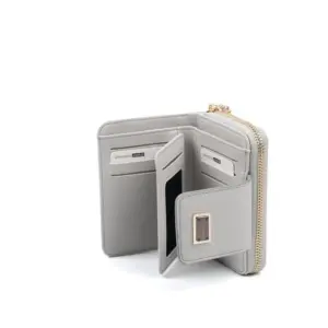 Дамско бяло портмоне Silver & Polo SP935 с цип и компактeн дизайн