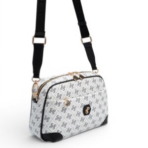 Дамска чанта Silver&Polo SP1094 в бял цвят – стилна кросбоди чанта от водоустойчива еко кожа