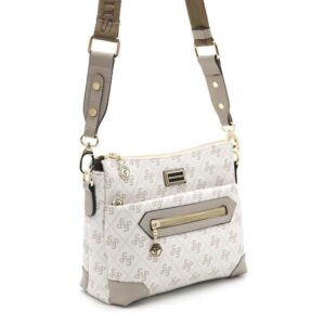 Дамска чанта Silver&Polo SP11110 в цвят пясъчно бежово от еко кожа – Loriiv