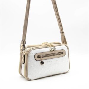 Дамска чанта Silver&Polo SP899 в цвят седеф – водоустойчива еко кожа с регулируема презрамка