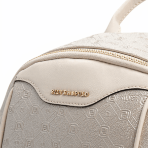 Дамска раница Silver&Polo в бежов цвят от еко кожа – стилна и водоустойчива | Loriiv