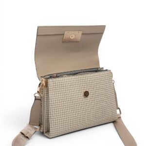 Дамска чанта през рамо Silver&Polo SP1094 в цвят кум беж от водоустойчива еко кожа