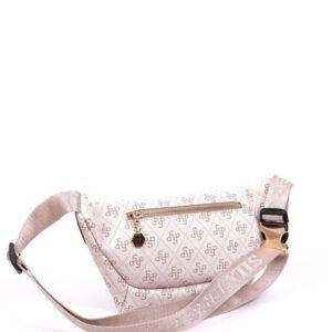 Дамска чанта Silver&Polo Bej Kum Monogram от водоустойчива еко кожа с регулируема презрамка