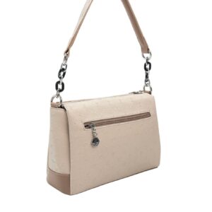 Дамска чанта Silver&Polo Bej Latte Fashion от еко кожа – бежова чанта за през рамо