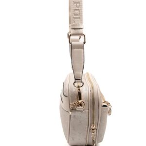 Дамска чанта Silver&Polo бежова от еко кожа с дълга регулируема дръжка