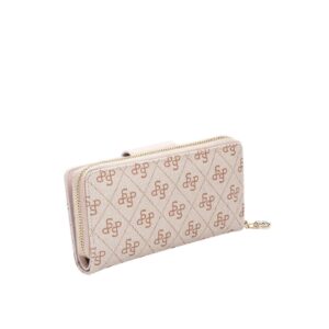 Дамско портмоне Silver&Polo Pembe Pudra от водоустойчива еко кожа с отделения за карти и цип