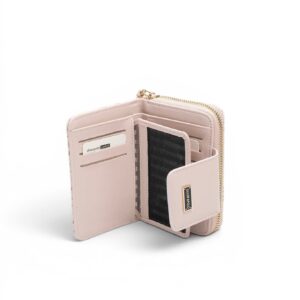 Дамски портфейл Silver&Polo Pembe Pudra от еко кожа с отделения за карти и цип
