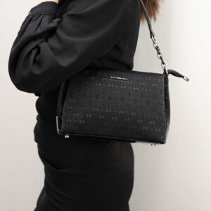 Дамска чанта Silver&Polo Siyah Fashion от еко кожа – черна чанта за през рамо