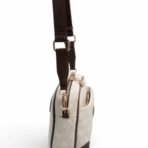Дамска чанта Silver&Polo Kahve Monogram от водоустойчива еко кожа с регулируема дръжка