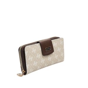 Дамско портмоне Silver&Polo Tas Kahve от водоустойчива еко кожа с отделения за карти и цип