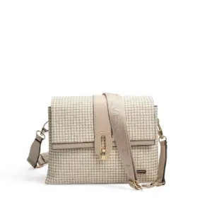 Дамска чанта Silver&Polo SP1287 кросбоди от еко кожа в цвят кум беж с регулируема презрамка
