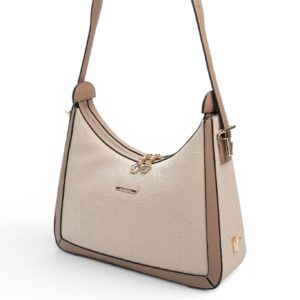 Дамска чанта през рамо Silver&Polo SP1187 бежова от еко кожа