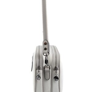 Дамска чанта Silver&Polo в бял цвят от водоустойчива еко кожа с регулируема презрамка