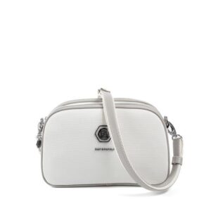 Дамска чанта Silver&Polo в бял цвят от водоустойчива еко кожа с регулируема презрамка