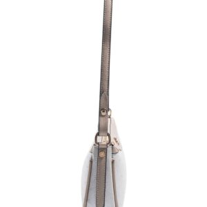 Дамска чанта Silver&Polo седеф с монограм от водоустойчива еко кожа с регулируема презрамка