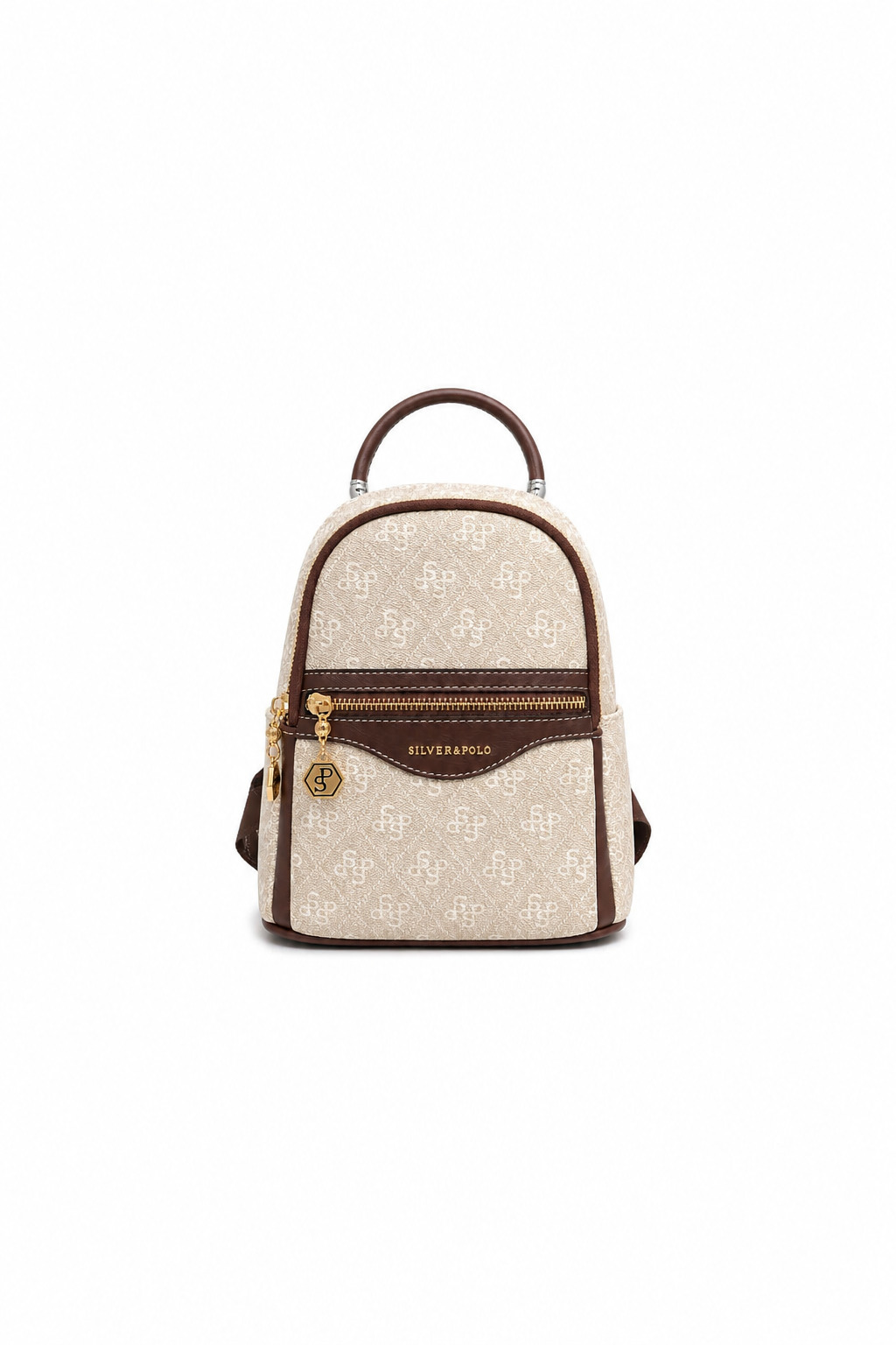 Silver Polo Tas Kahve Kadın Sırt Çantası SP983 Дамска раница Silver&Polo Tas Kahve от еко кожа